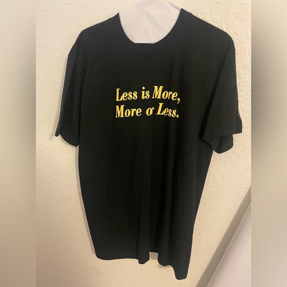 PacSun Less is More, More or Less Black Tshirt size XL